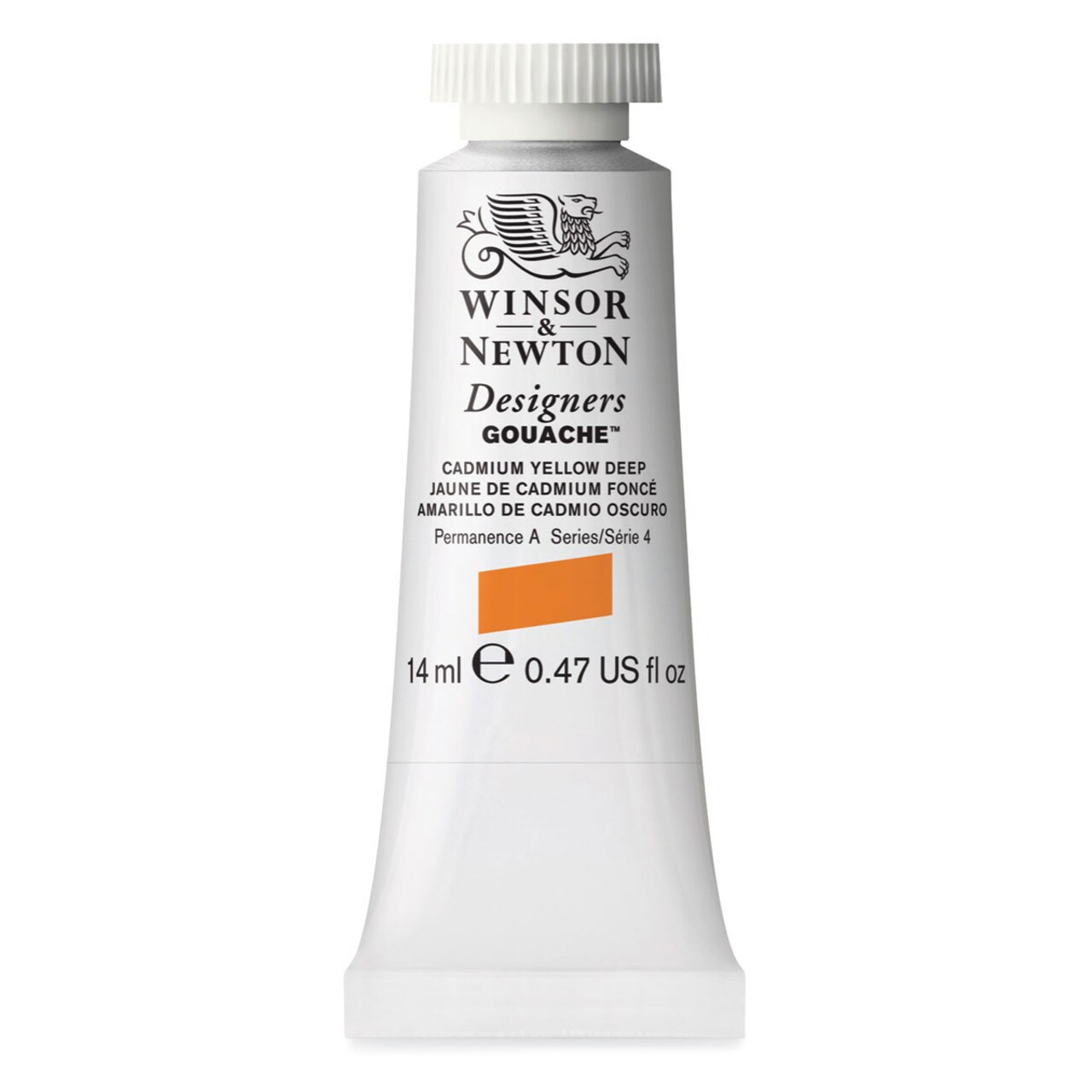 Winsor & Newton Designers Gouache - Cadmium Yellow Deep, 14 ml tube
